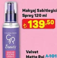 GOLDEN ROSE MAKYAJ SABİTLEYİCİ SPREY 120 ML